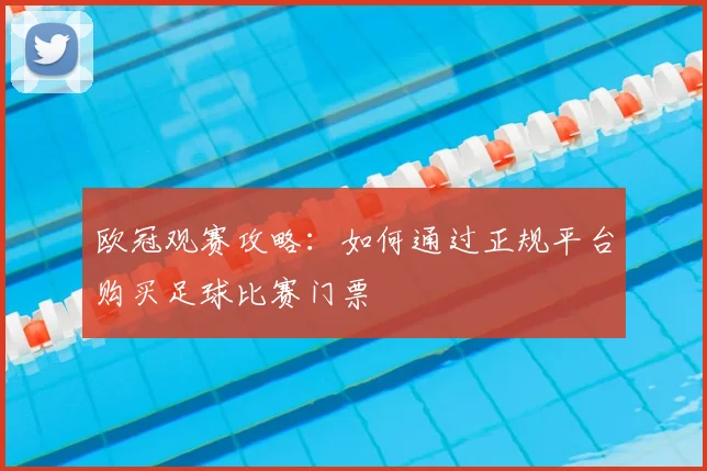 欧冠观赛攻略：如何通过正规平台购买足球比赛门票